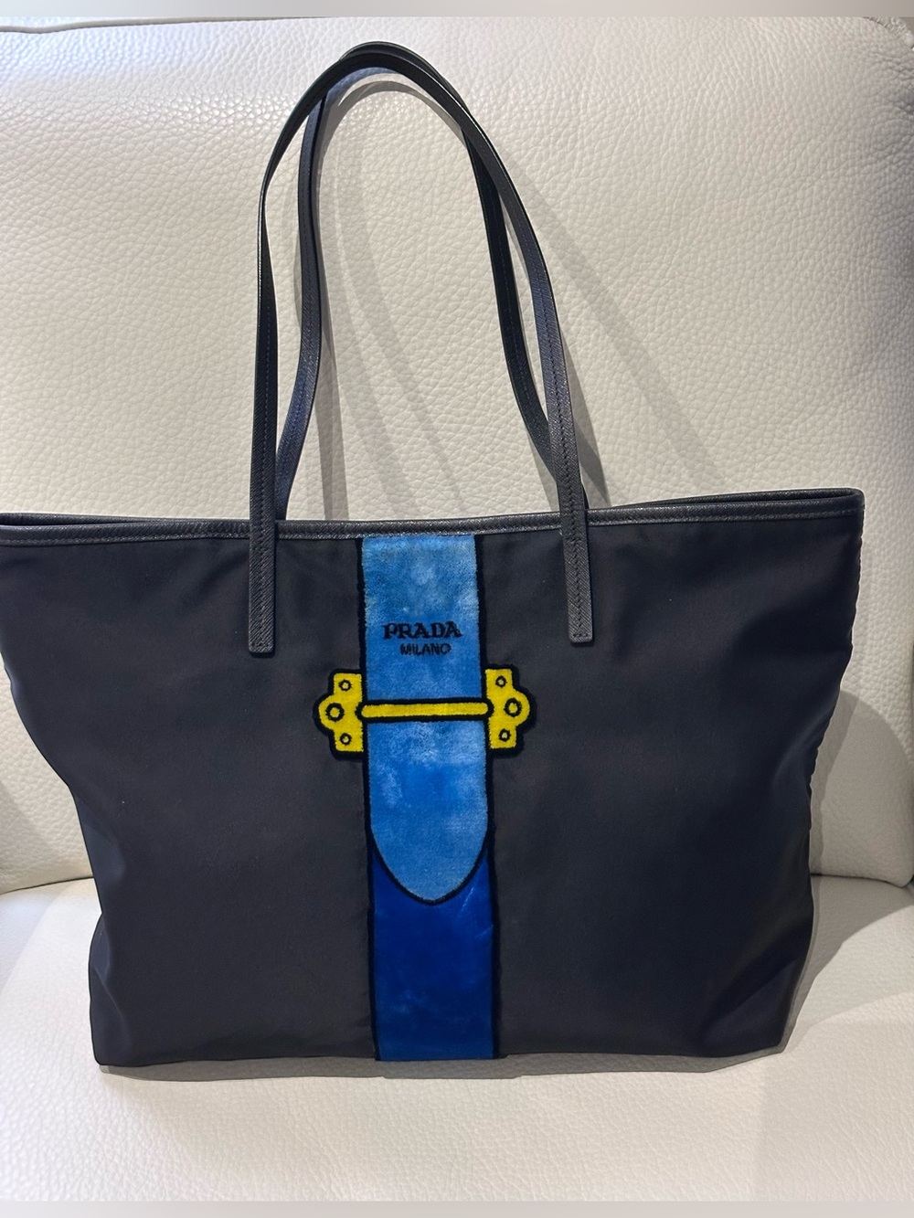 Prada Tessuto Nylon Ricamo tote bag - Picture 7 of 16
